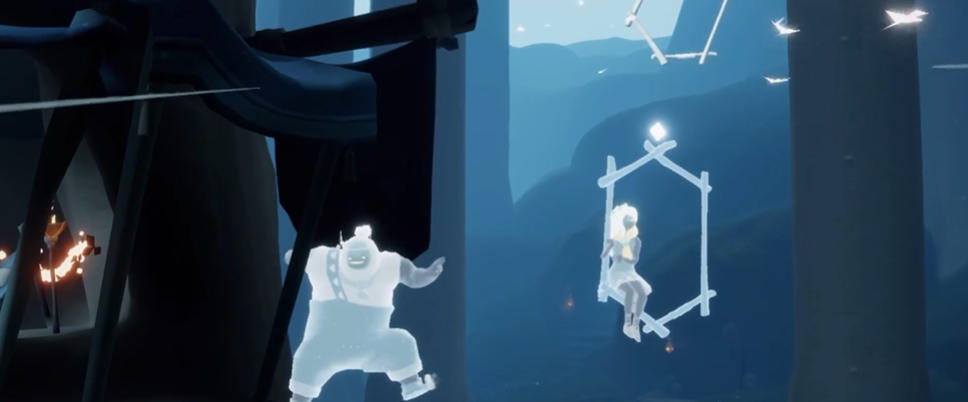 光遇水面上如何放秋千