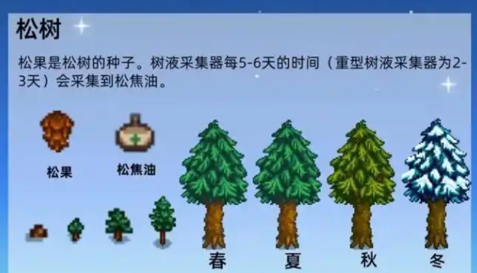 星露谷物语什么树有用