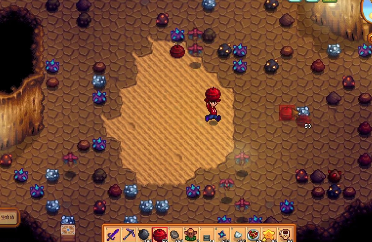 星露谷物语怎么刷石头