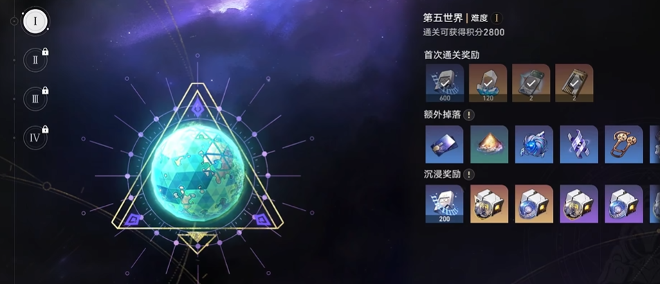 崩坏星穹铁道多少级开放五星遗物