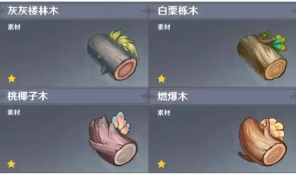 原神掉落的木材有什么用