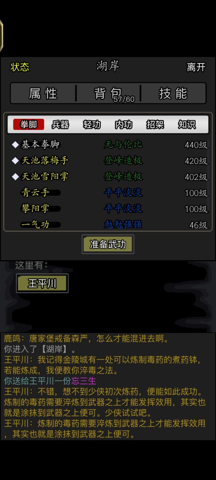 放置江湖天山用什么剑好