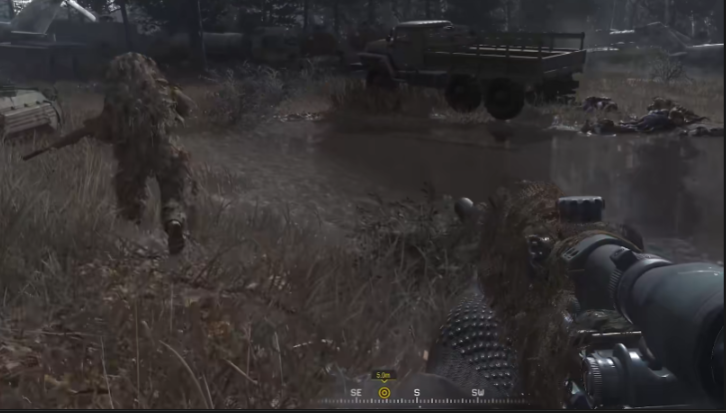 使命召唤4双狙怎么打的快